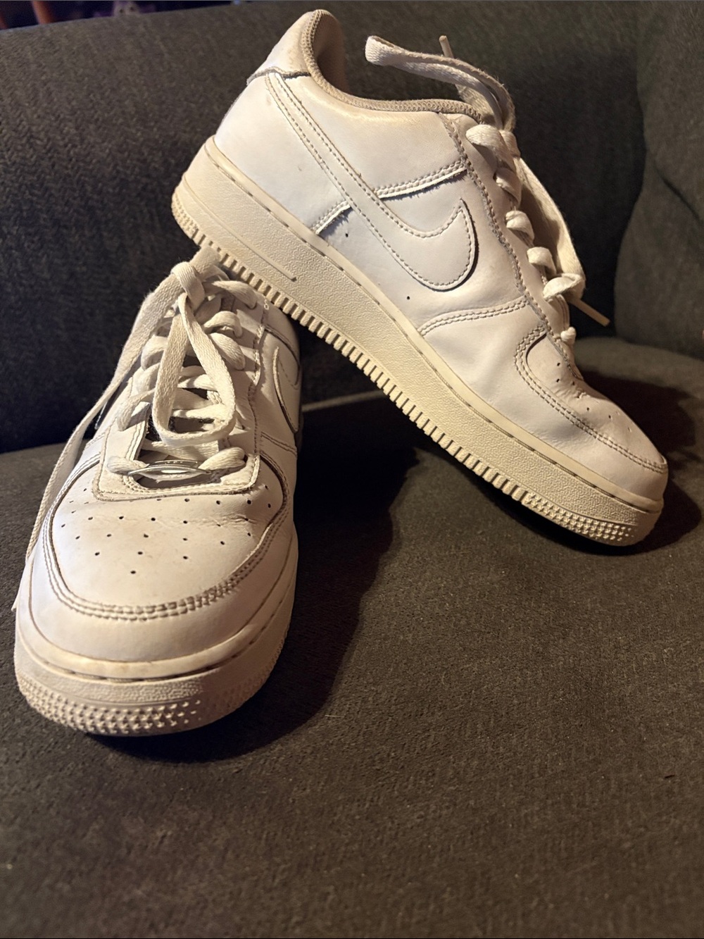 Nike Air Force 1 White Sneakers size 7